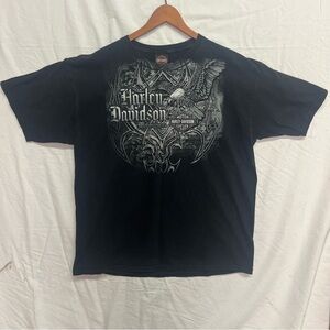 Vintage Harley Davidson Affliction Black T-shirt Appalachian Mechanicsburg PA xl